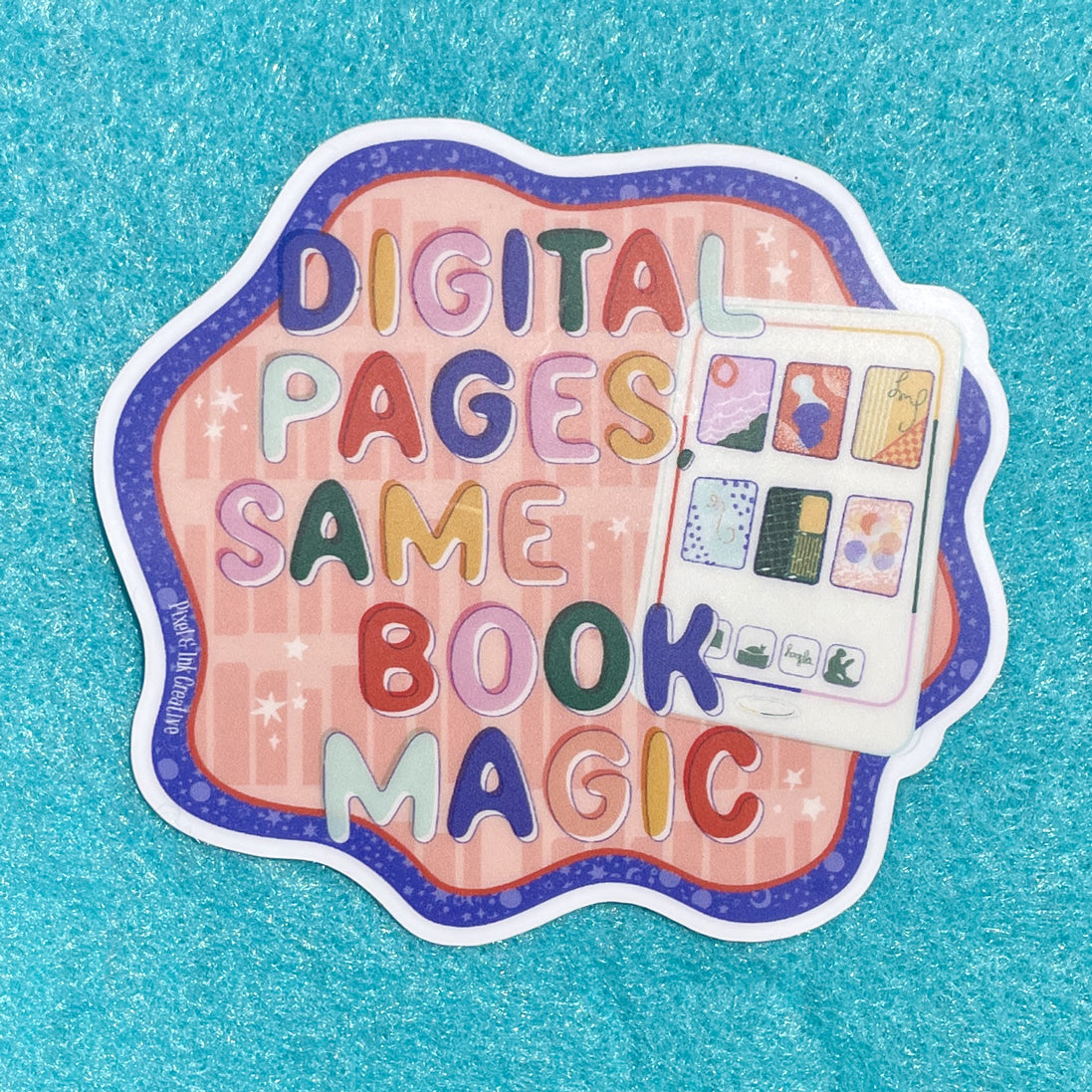 Digital Book Magic E-Reader Sticker