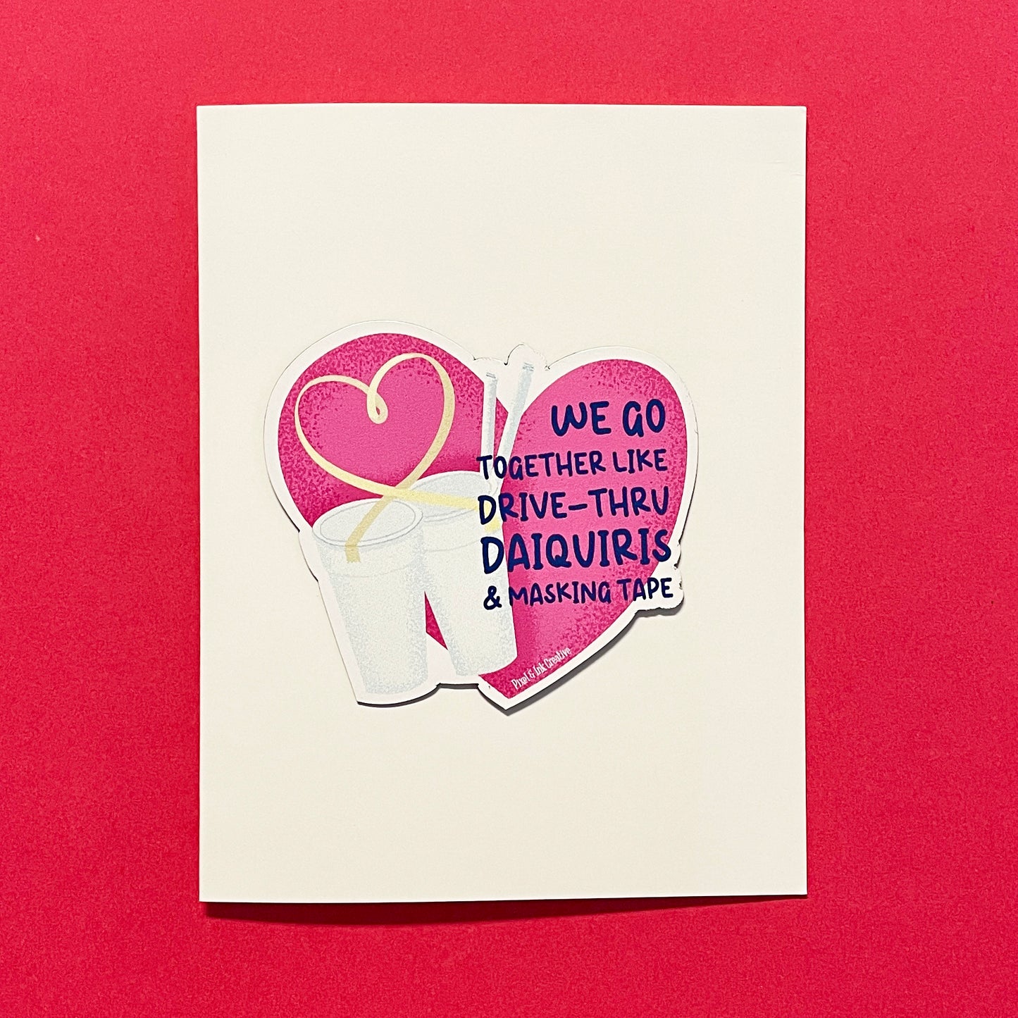 Daiquiri + Masking Tape Greeting Card