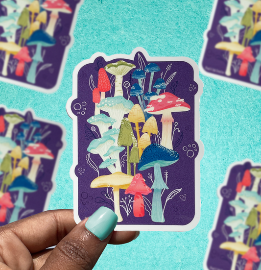 Mushroom Bloom Sticker