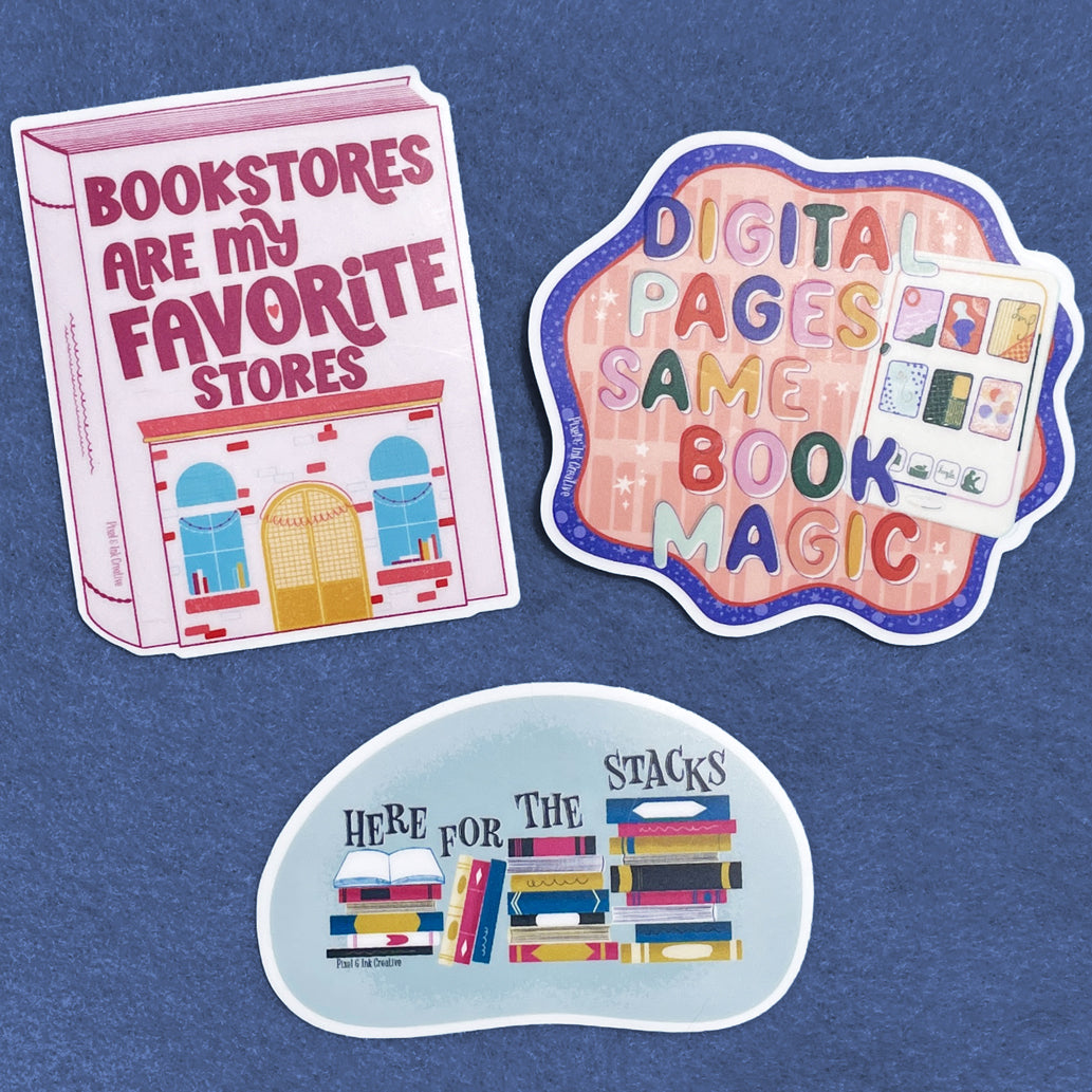 Digital Book Magic E-Reader Sticker