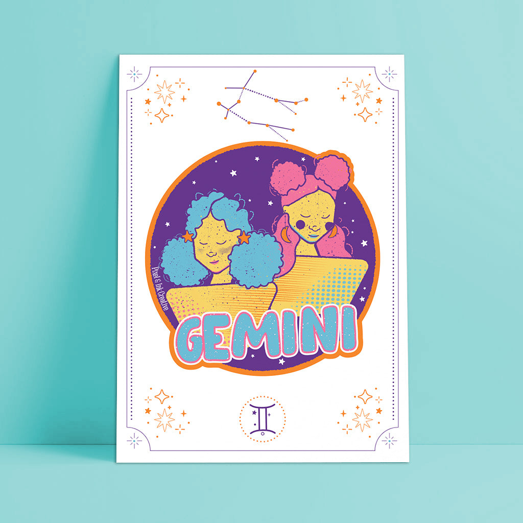 Gemini Zodiac Art Print