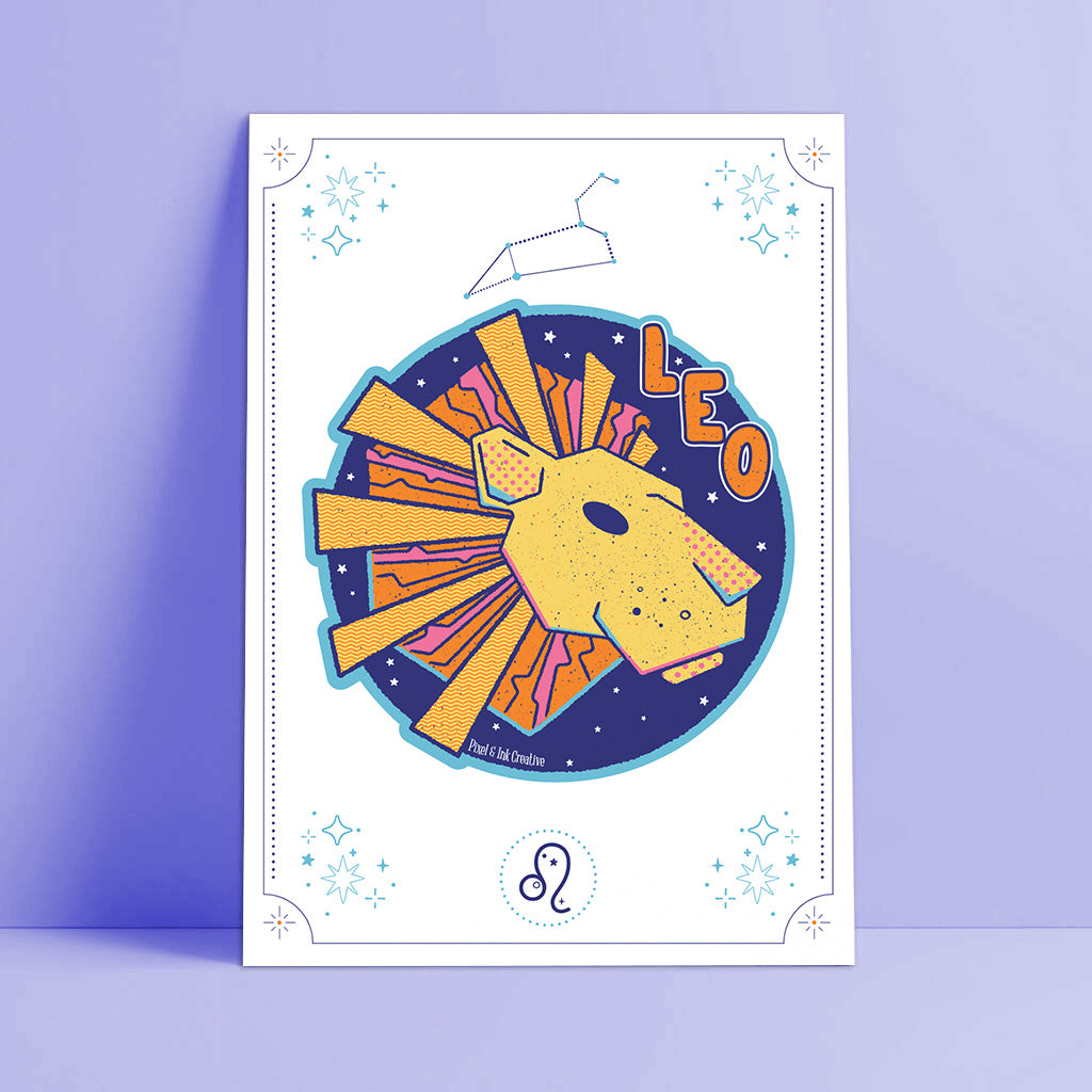 Leo Zodiac Art Print
