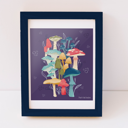 Mushroom Bloom Art Print