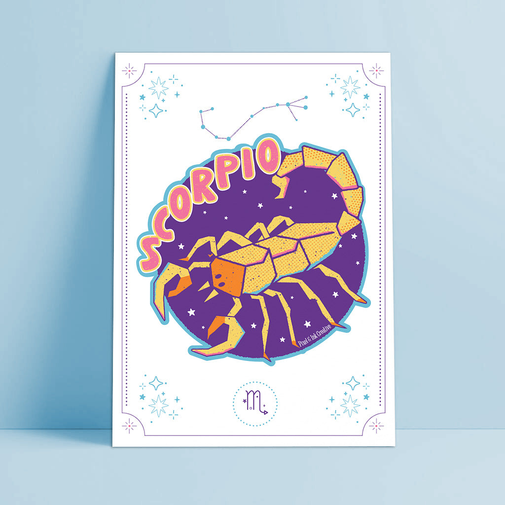 Scorpio Zodiac Art Print