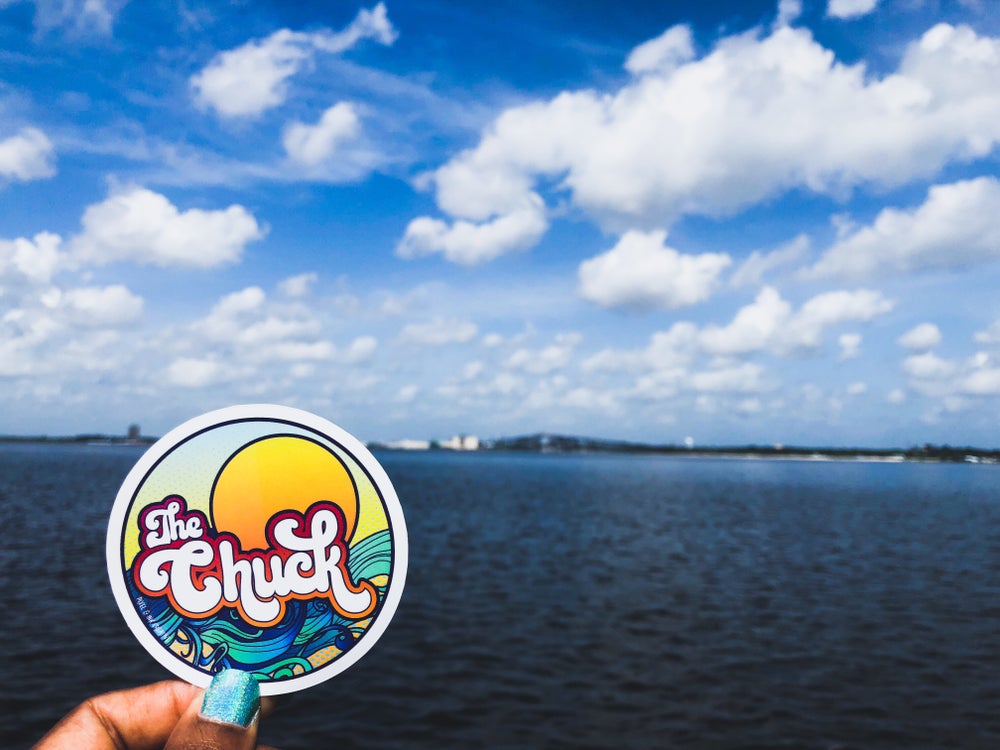The Chuck vinyl sticker
