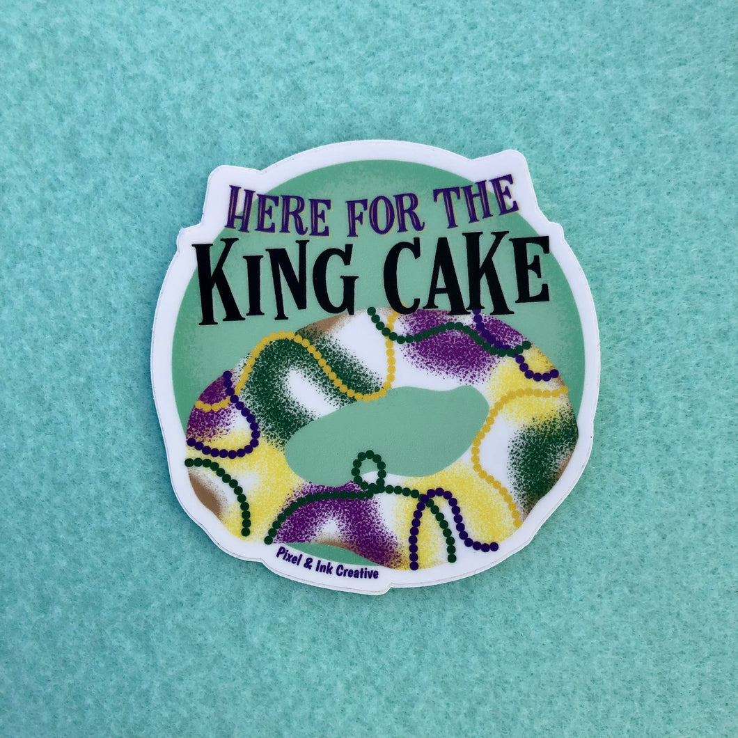 Louisiana Eats King Cake Sticker