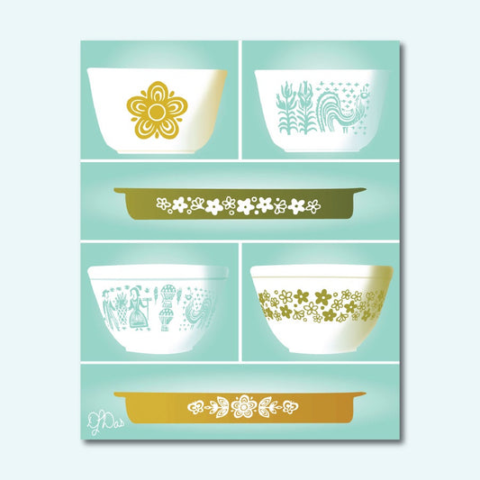 Pyrex Collector Art Print