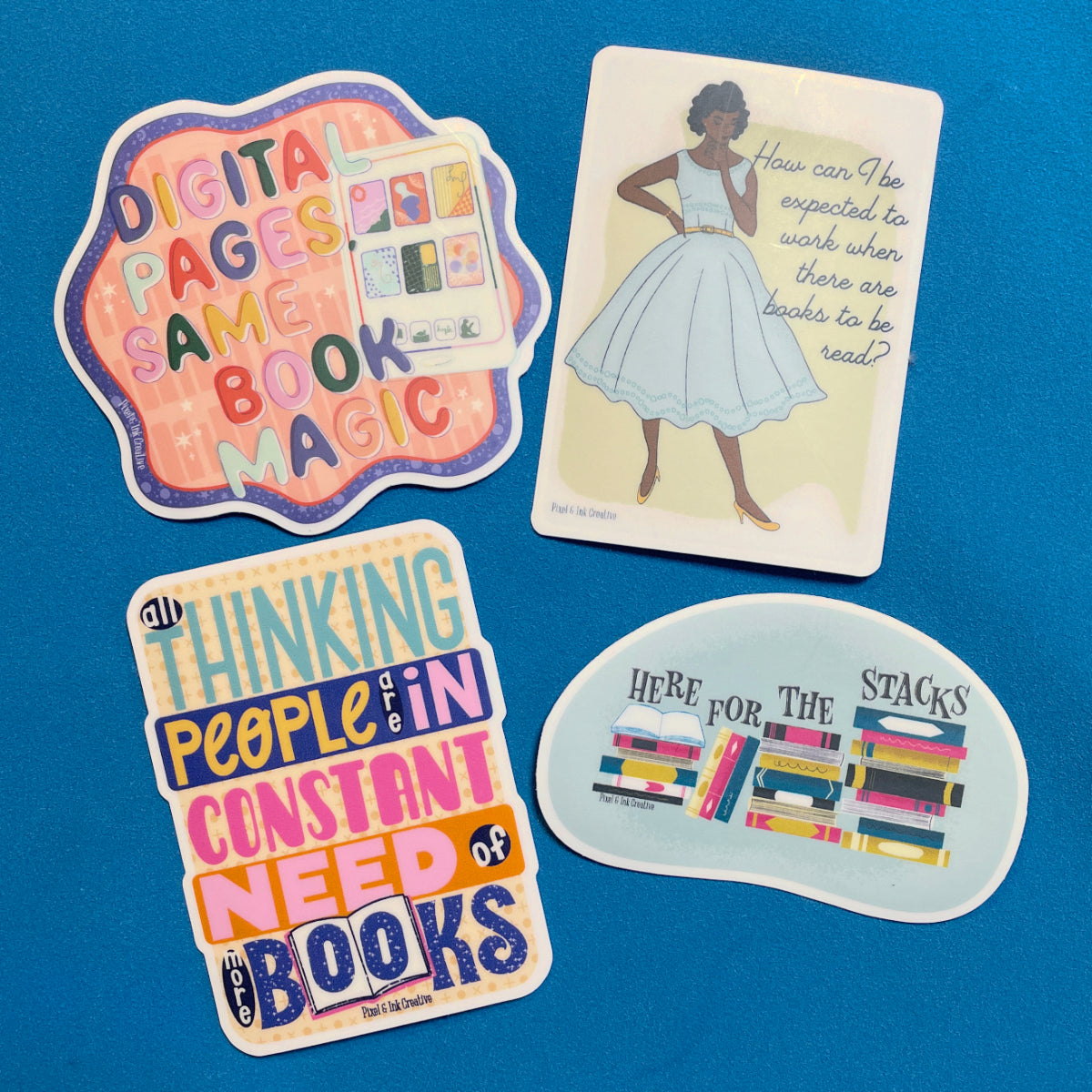 Thinking People Need More Books Sticker