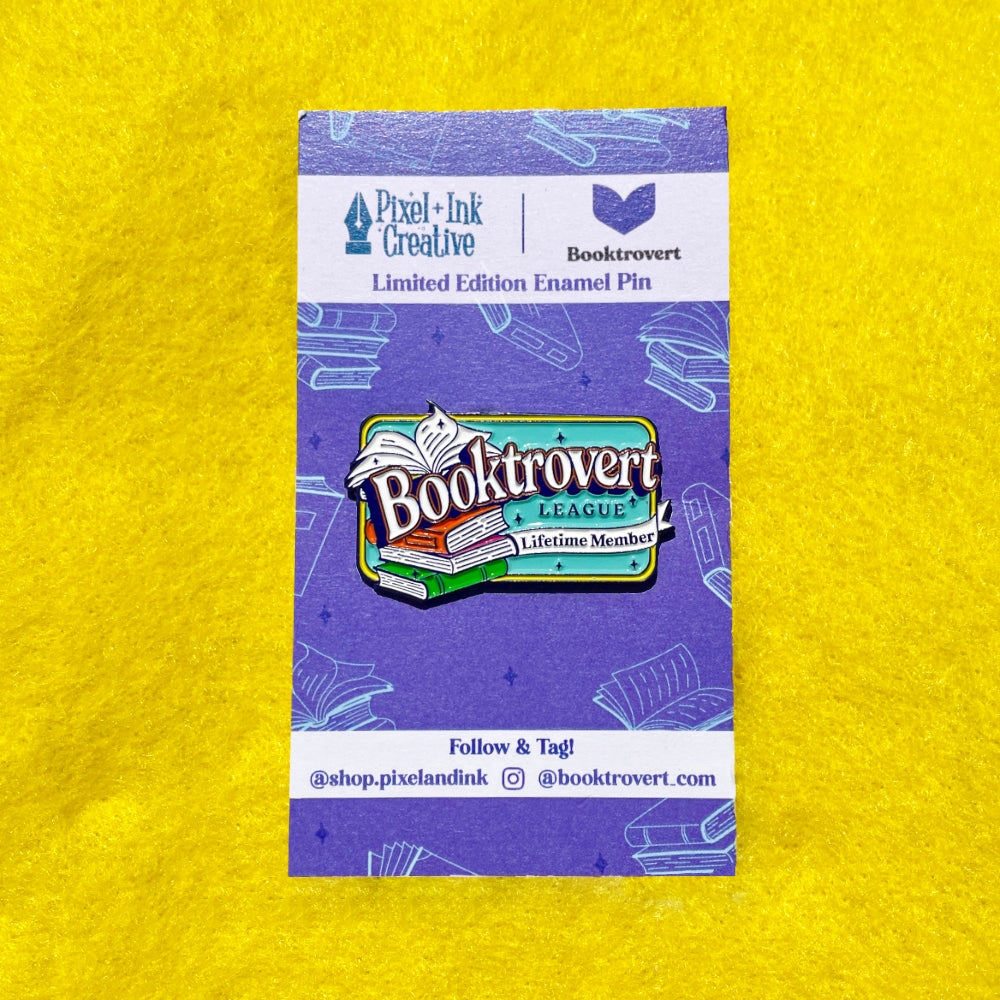 Booktrovert League Enamel Pin In // Collab with Booktrovert