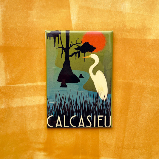 Calcasieu Louisiana Poster Magnet