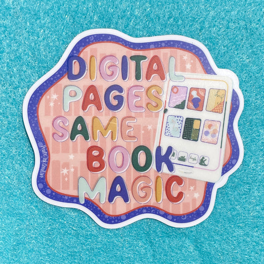 Digital Book Magic E-Reader Sticker
