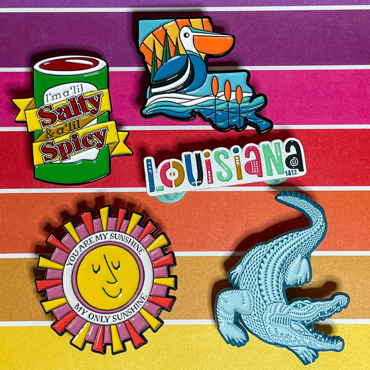 Alligator Blues Enamel Pin