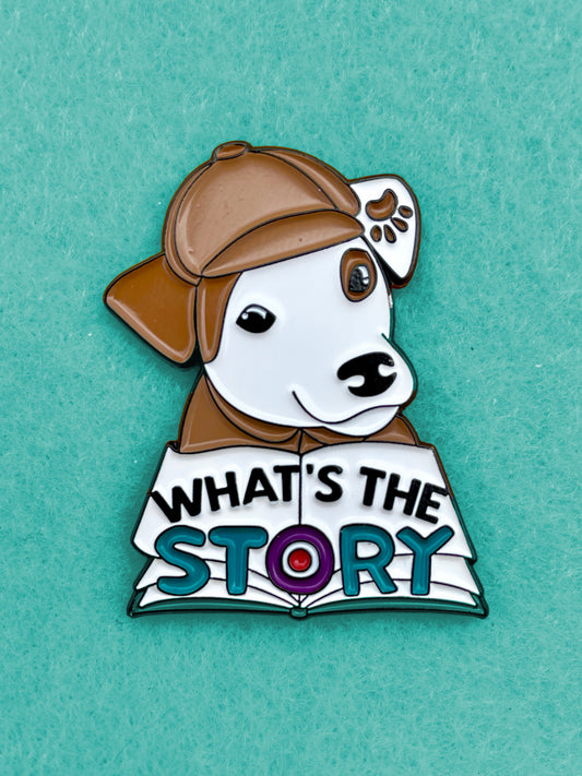 Wishbone Enamel Pin | 'What's the Story' 