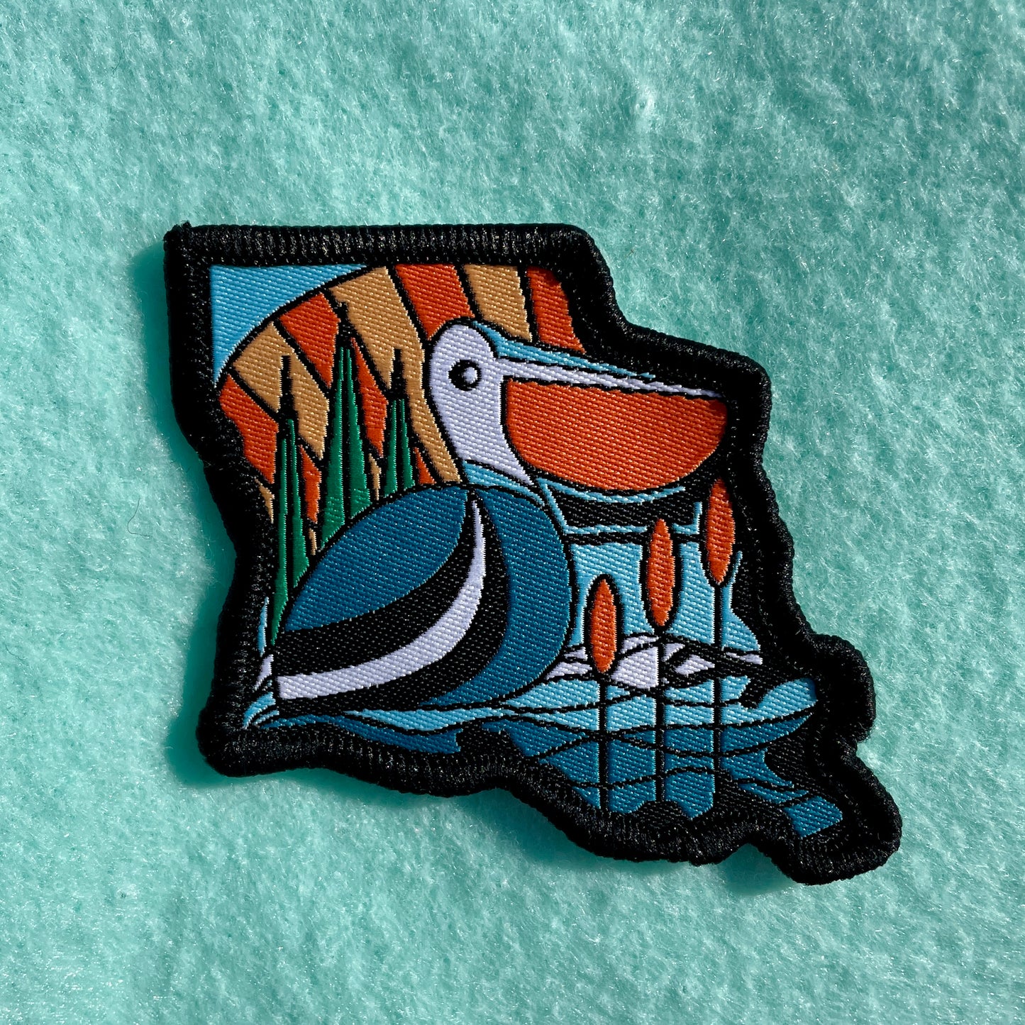 Louisiana Pelican Blues Iron-on Patch