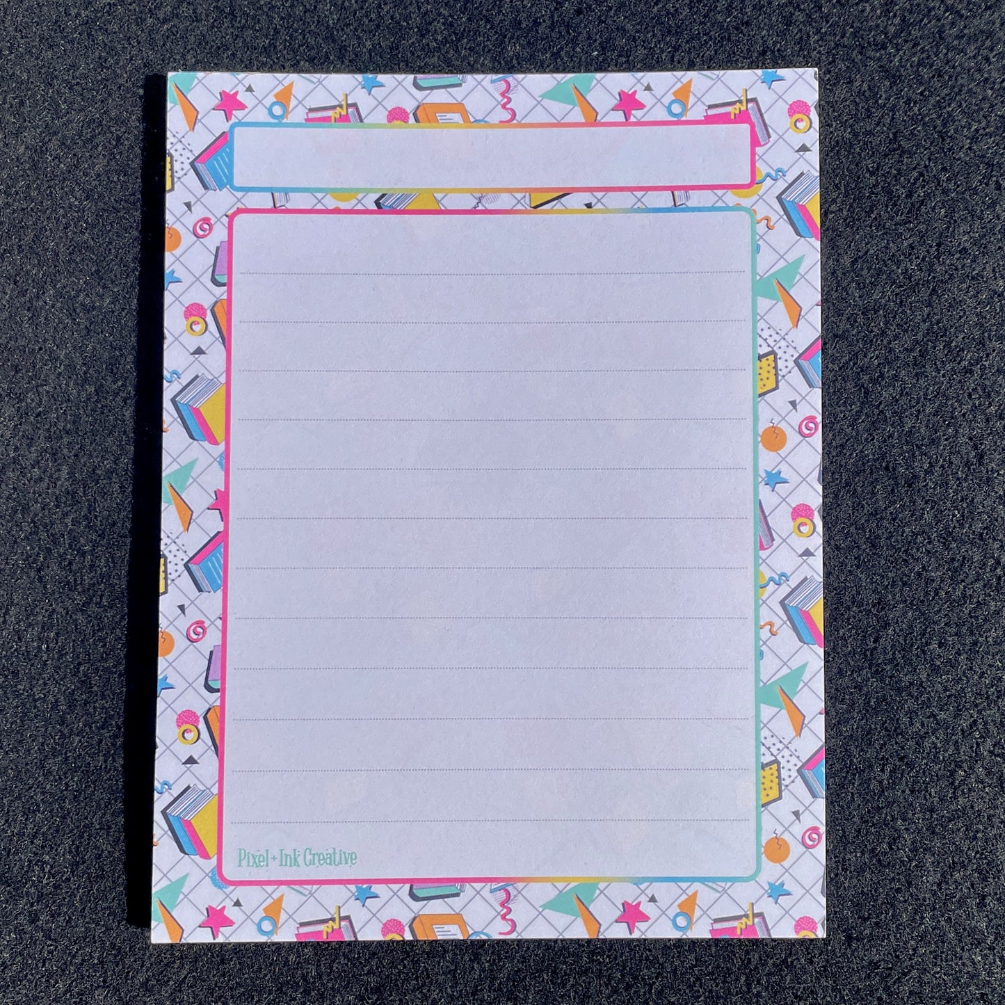Retro Books Notepad