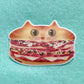 Meow-ffuletta Cat+ Muffuletta Sticker