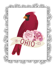 Load image into Gallery viewer, Ohio State Cardinal Art Print
