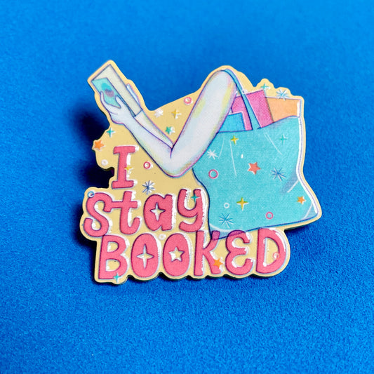 I Stay Booked Enamel Pin
