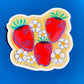 Strawberry Riso Sticker