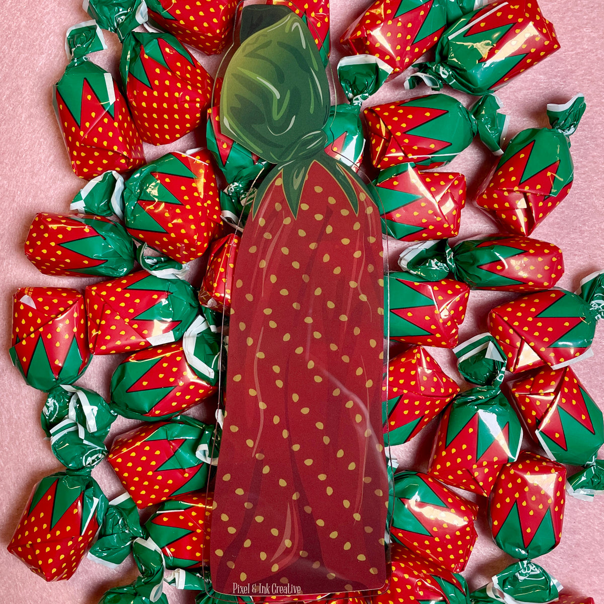 Strawberry Candy Bookmark