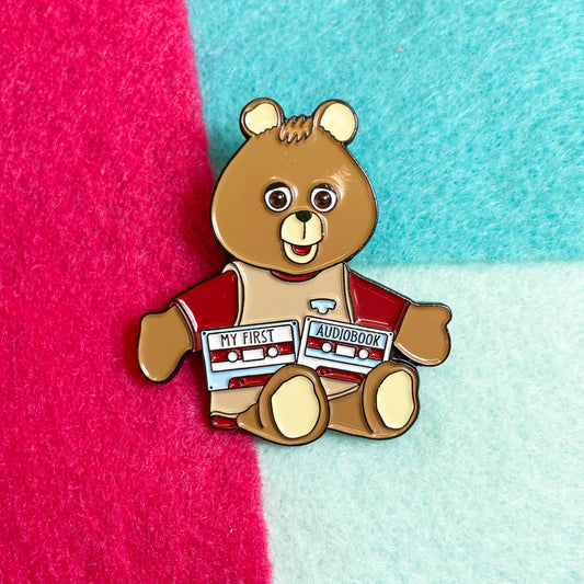 Teddy Ruxpin Audiobook Enamel Pin