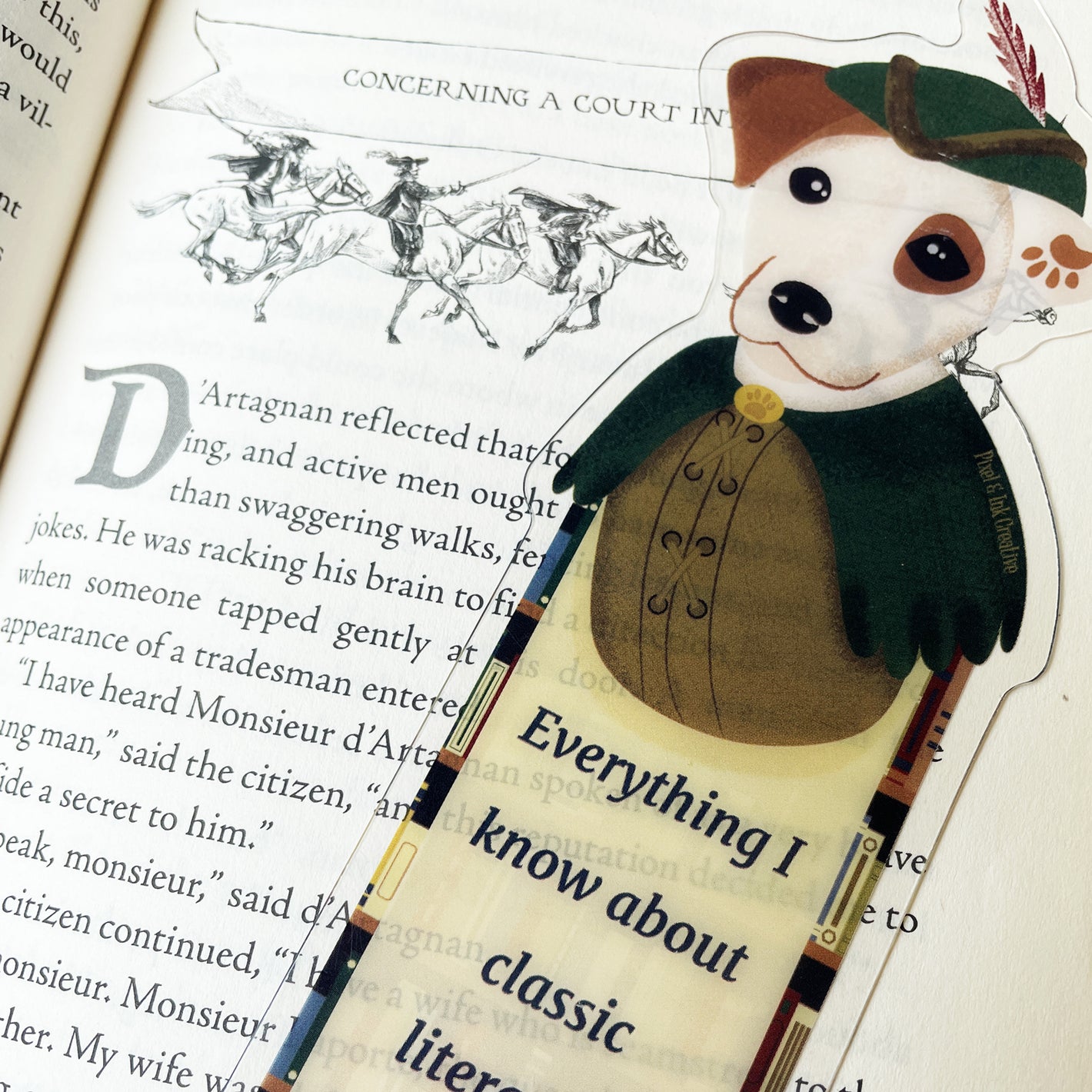 Wishbone the dog bookmark