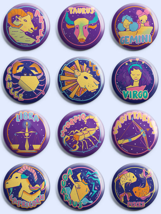 Zodiac 1.5" Magnets