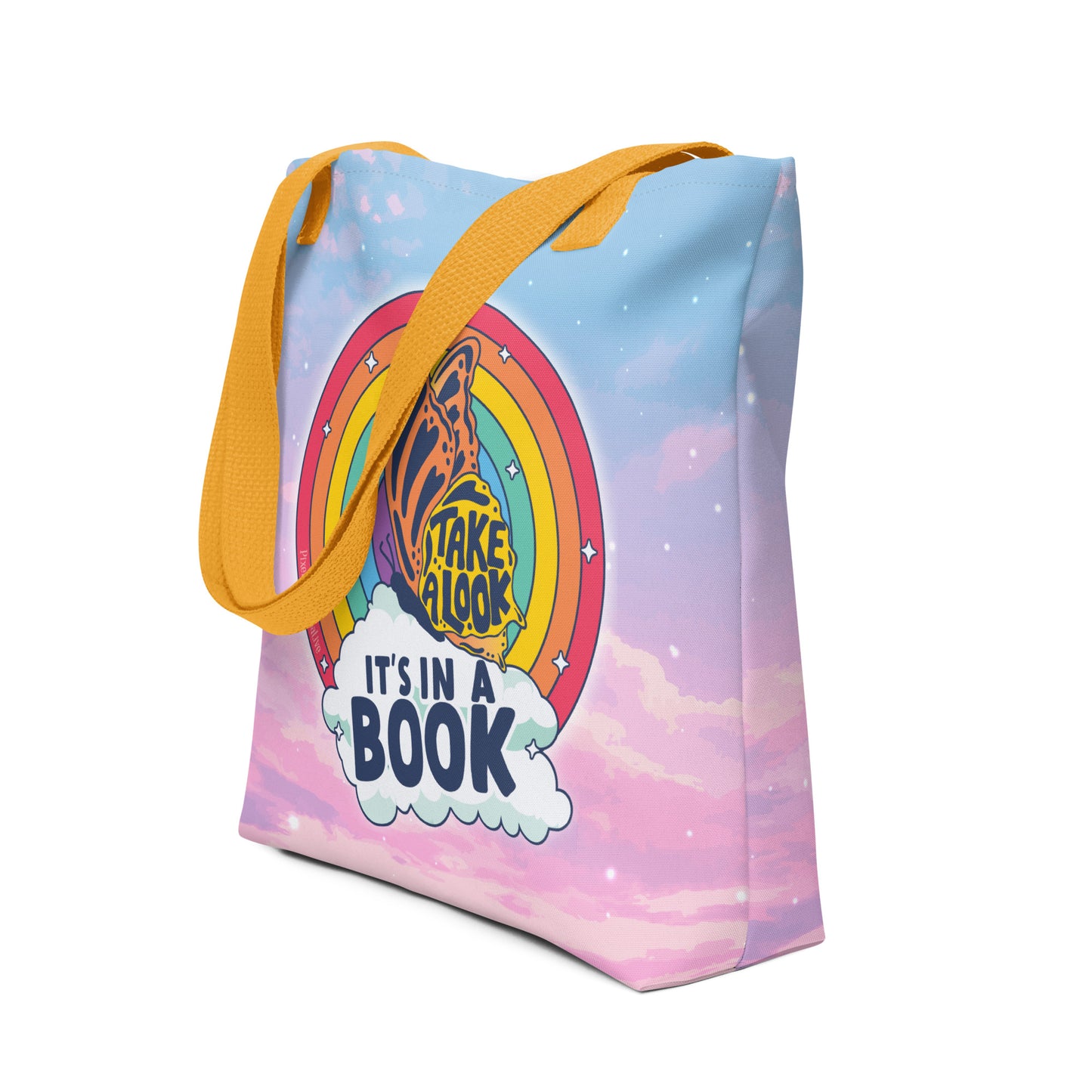 It's in a Book Rainbow Reading Tote Bag