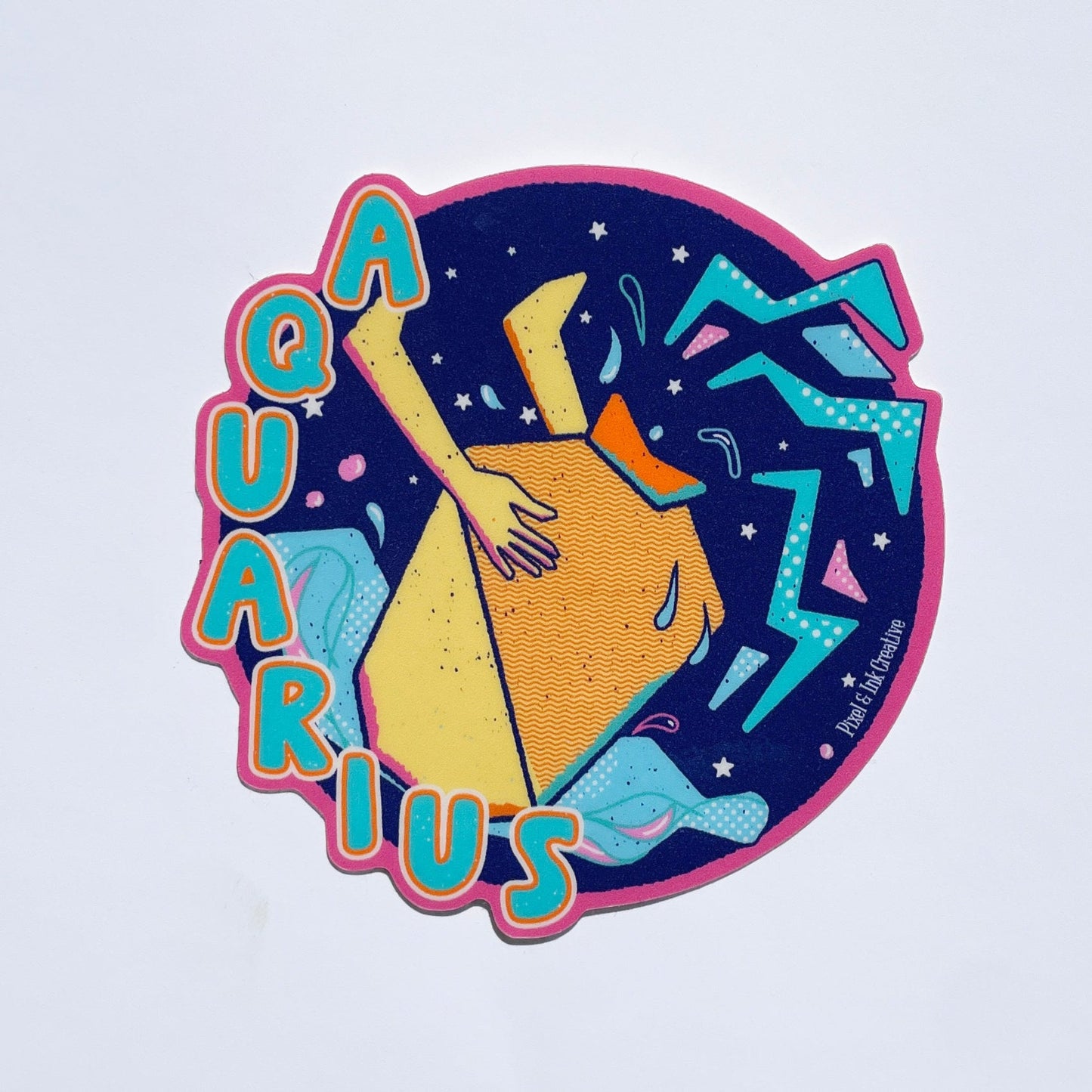 Aquarius Zodiac Sticker