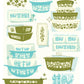 Butter Blossom Pyrex Art Print