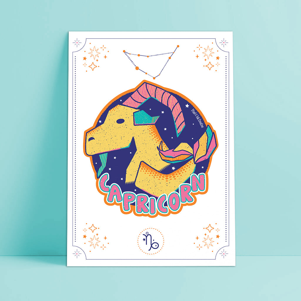 Capricorn Zodiac Art Print