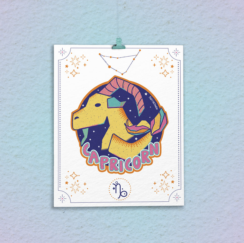 Capricorn Zodiac Art Print