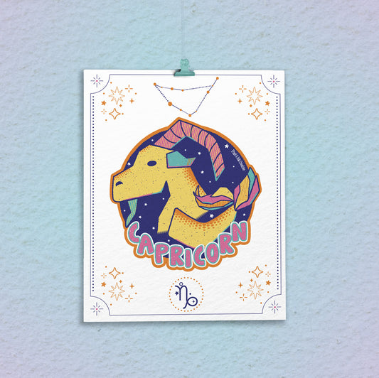 Capricorn Zodiac Art Print