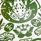 Frog Symmetry Linocut Print