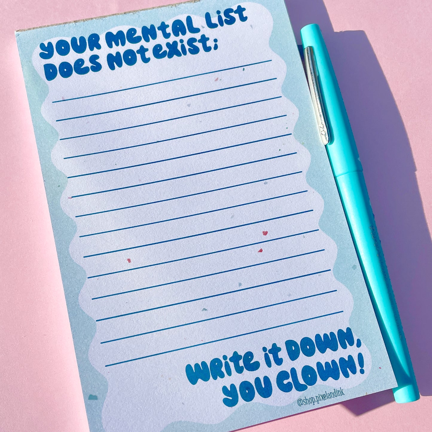 Mental List Tear-Off Notepad
