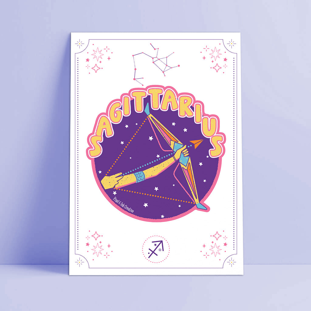 Sagittarius Zodiac Art Print
