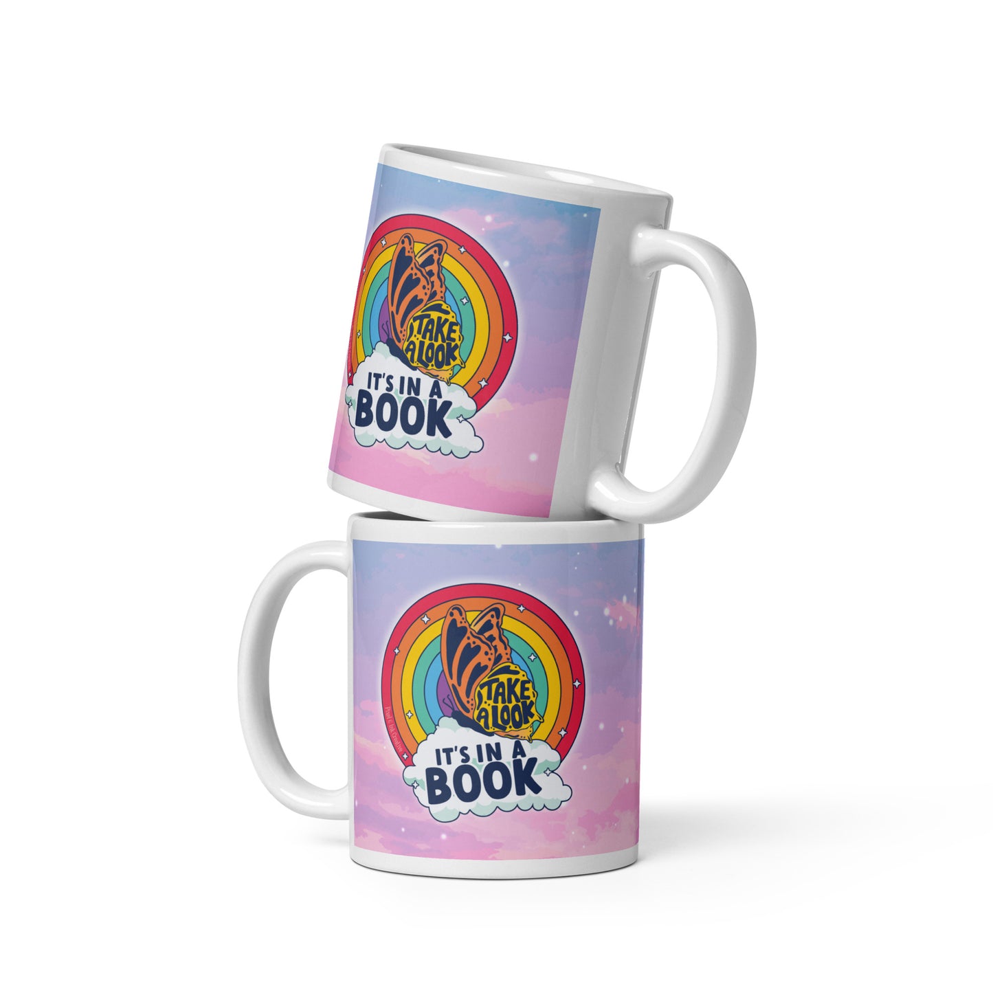 It's In A Book Rainbow Reading Mug