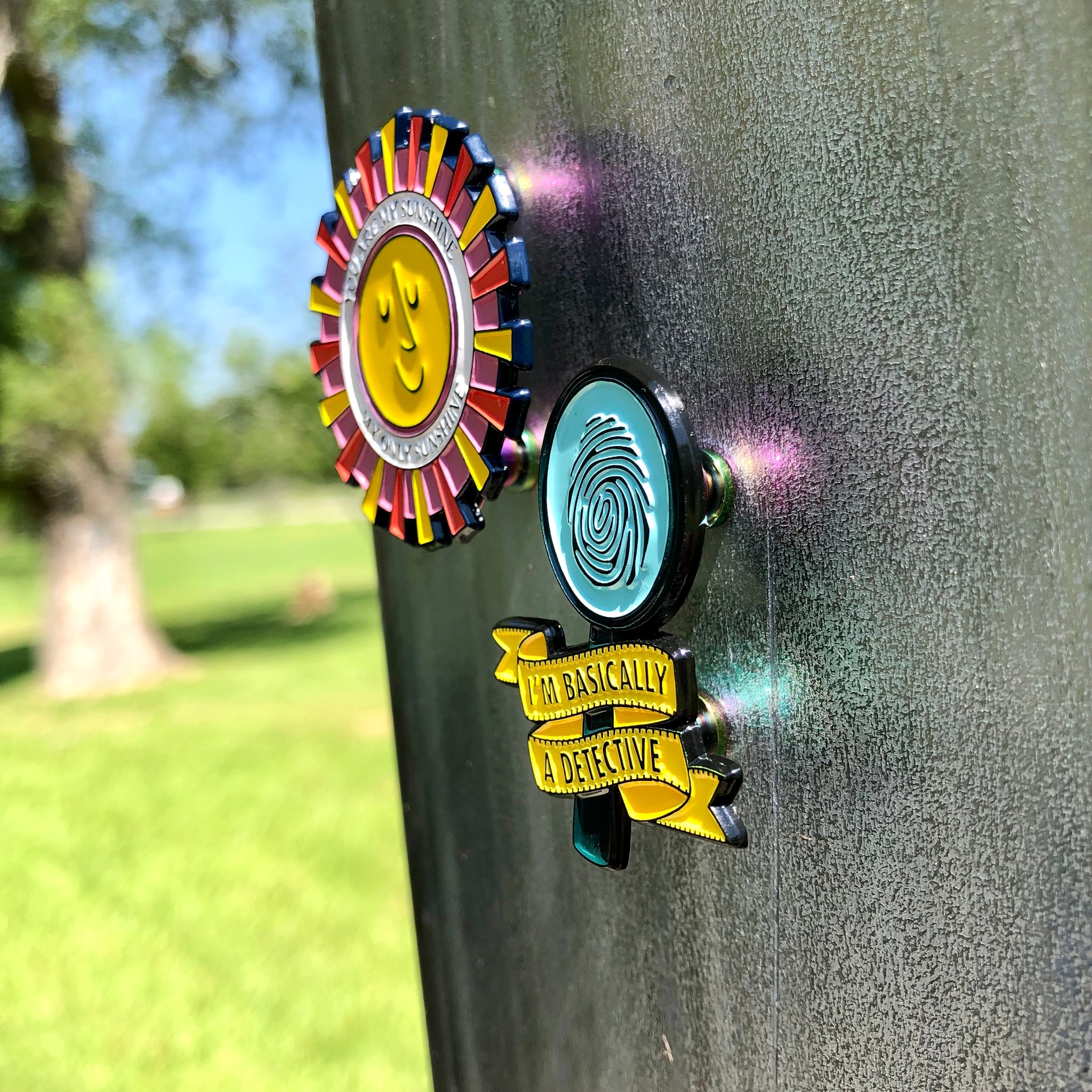 Magnetic Pin Backs With Slip-resistant Backing Convert Enamel Pins