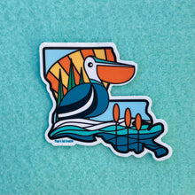 Load image into Gallery viewer, Louisiana Pelican Blues Sticker
