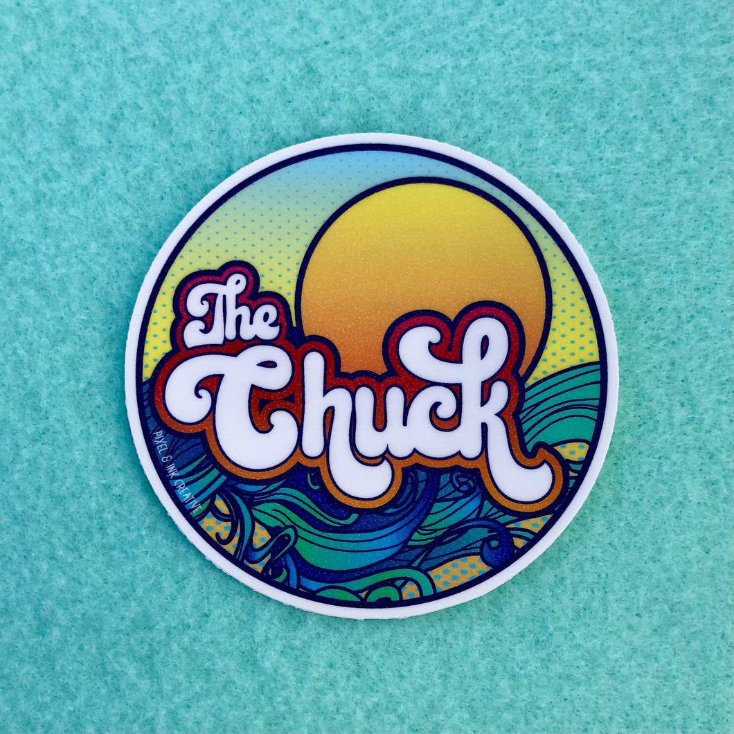 The Chuck vinyl sticker