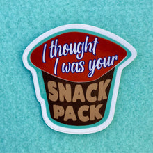 Load image into Gallery viewer, Billy Madison Snack Pack Vinyl Sticker
