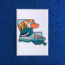 Load image into Gallery viewer, Louisiana Pelican Blues Magnet 2x3
