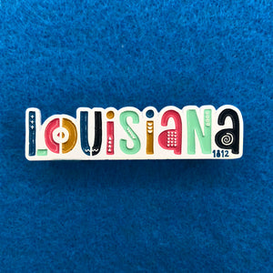 Louisiana 1812 Enamel Pin