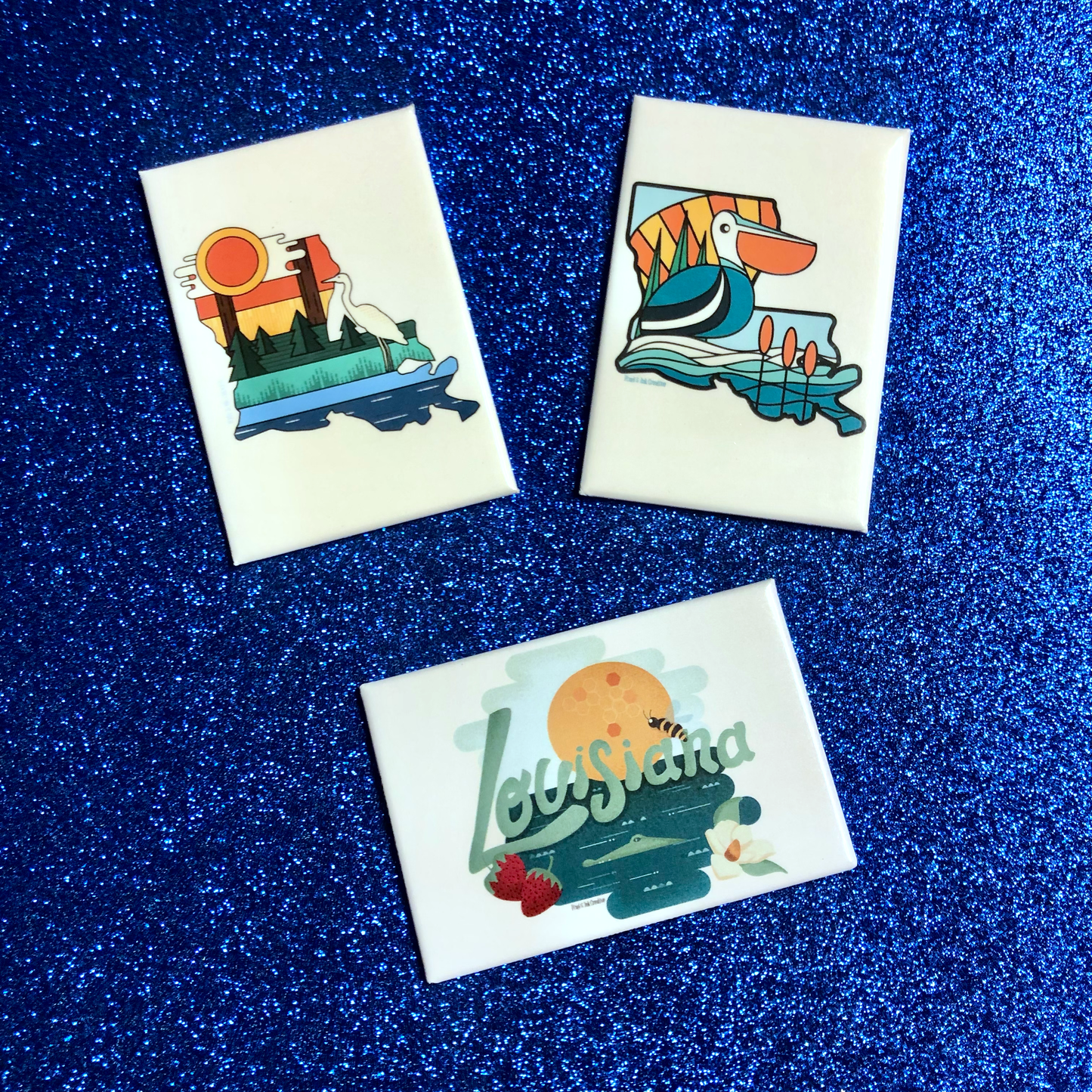 Louisiana Layers Magnet 2x3