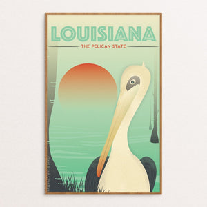 Louisiana Poster -- The Pelican State 11x17