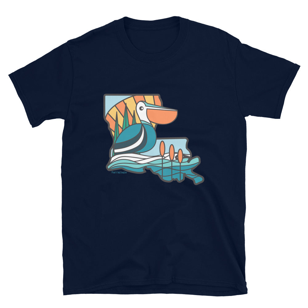 Louisiana Pelican Blues T-Shirt